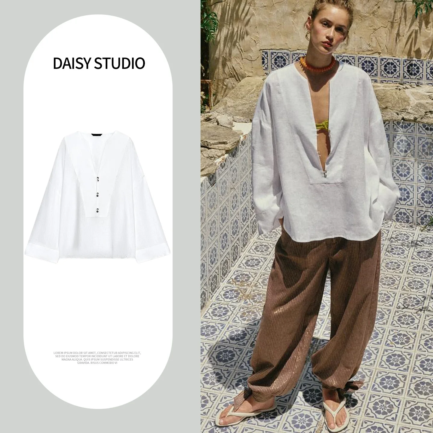 New Summer Women's Loose Fit Asymmetric Hem Long Sleeve round V-Neck Chinese Style Shirt Breathable Polyester Fiber
New Summer Women's Loose Fit Asymmetric Hem Long Sleeve round V-Neck Chinese Style Shirt Breathable Polyester Fiber