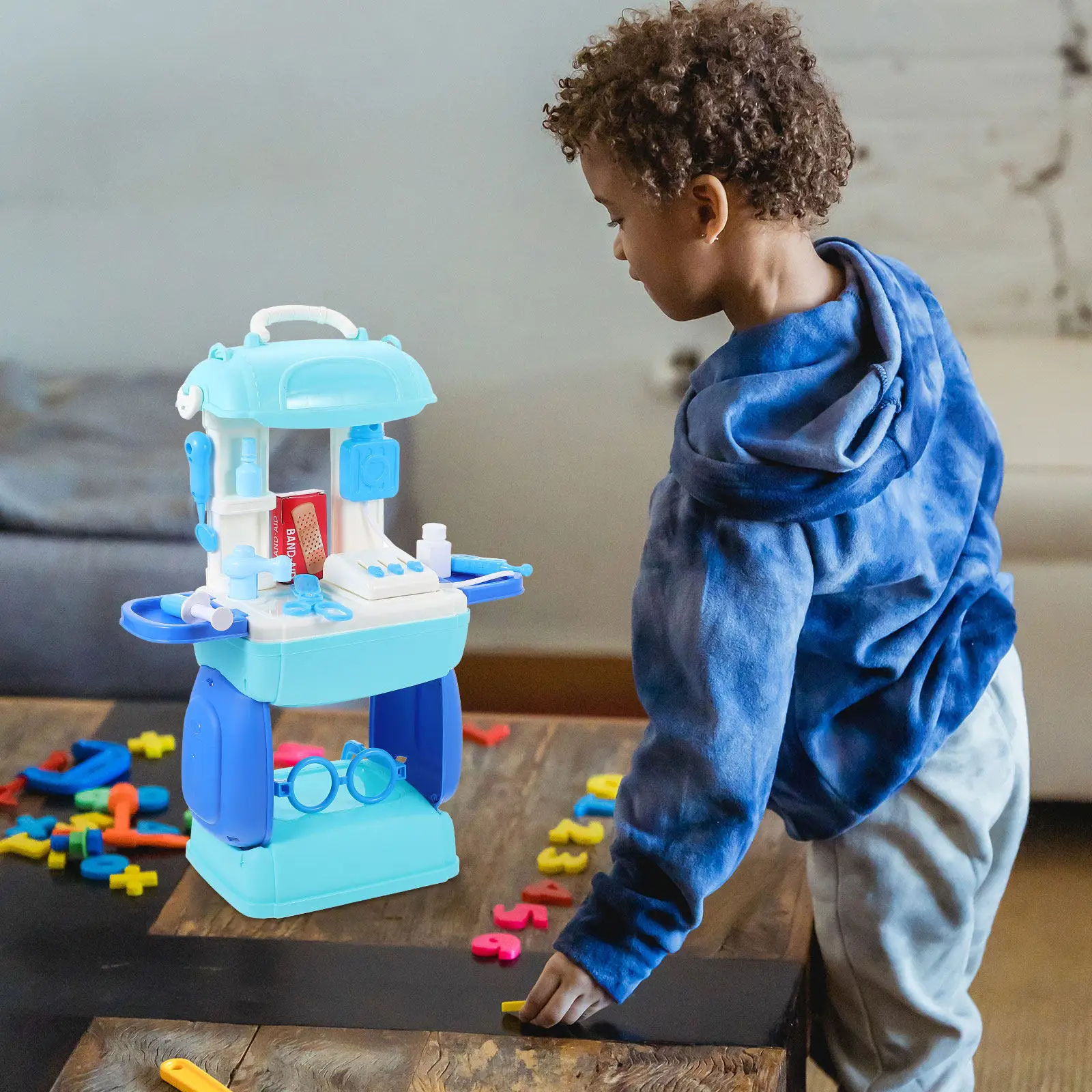 1Set Kids Simulation Kit Child-Safe Hospital Playhouse Interactive Educational Set Portable Hospital Toy
1Set Kids Simulation Kit Child-Safe Hospital Playhouse Interactive Educational Set Portable Hospital Toy