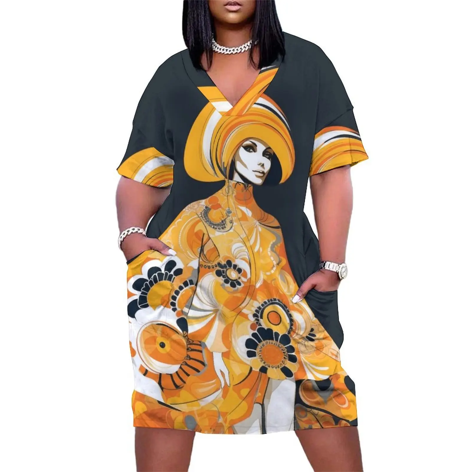 Retro 1960s Chic Fashion Loose Pocket Dress women dress dress summer Woman dresses
Retro 1960s Chic Fashion Loose Pocket Dress women dress dress summer Woman dresses