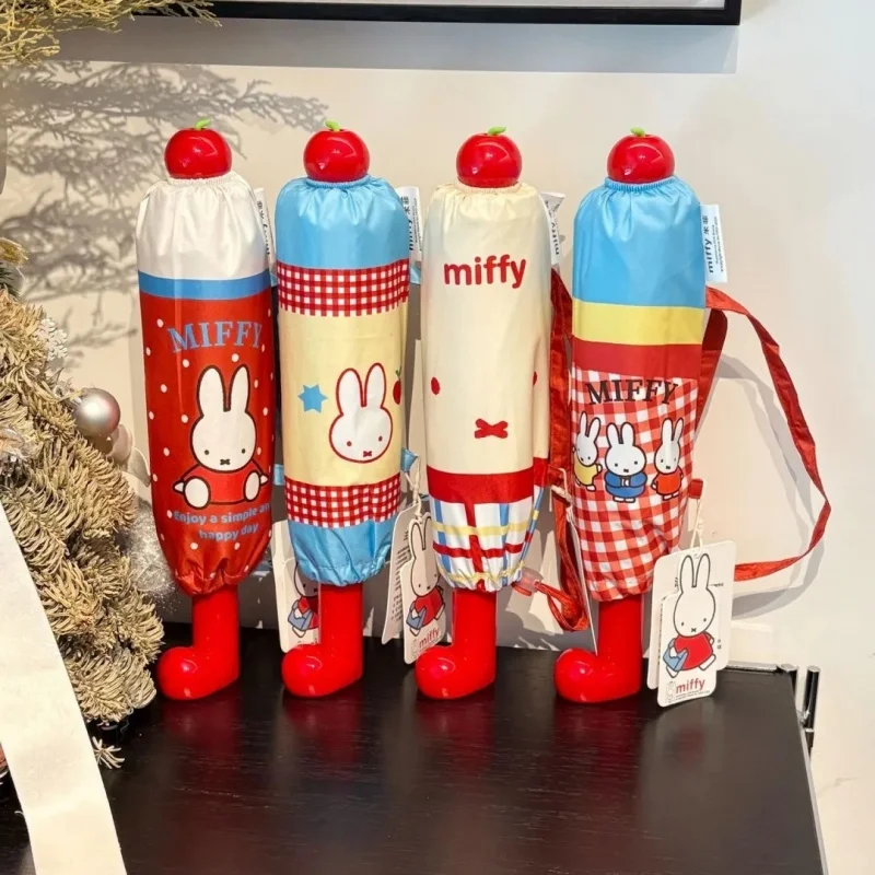 Зонт Miffy с ручкой в виде сапог, с принтом кавайного аниме-кролика, защита от УФ, водонепроницаемый, тройное сложение, милый подарок для девочки на день рождения
Зонт Miffy с ручкой в виде сапог, с принтом кавайного аниме-кролика, защита от УФ, водонепроницаемый, тройное сложение, милый подарок для девочки на день рождения