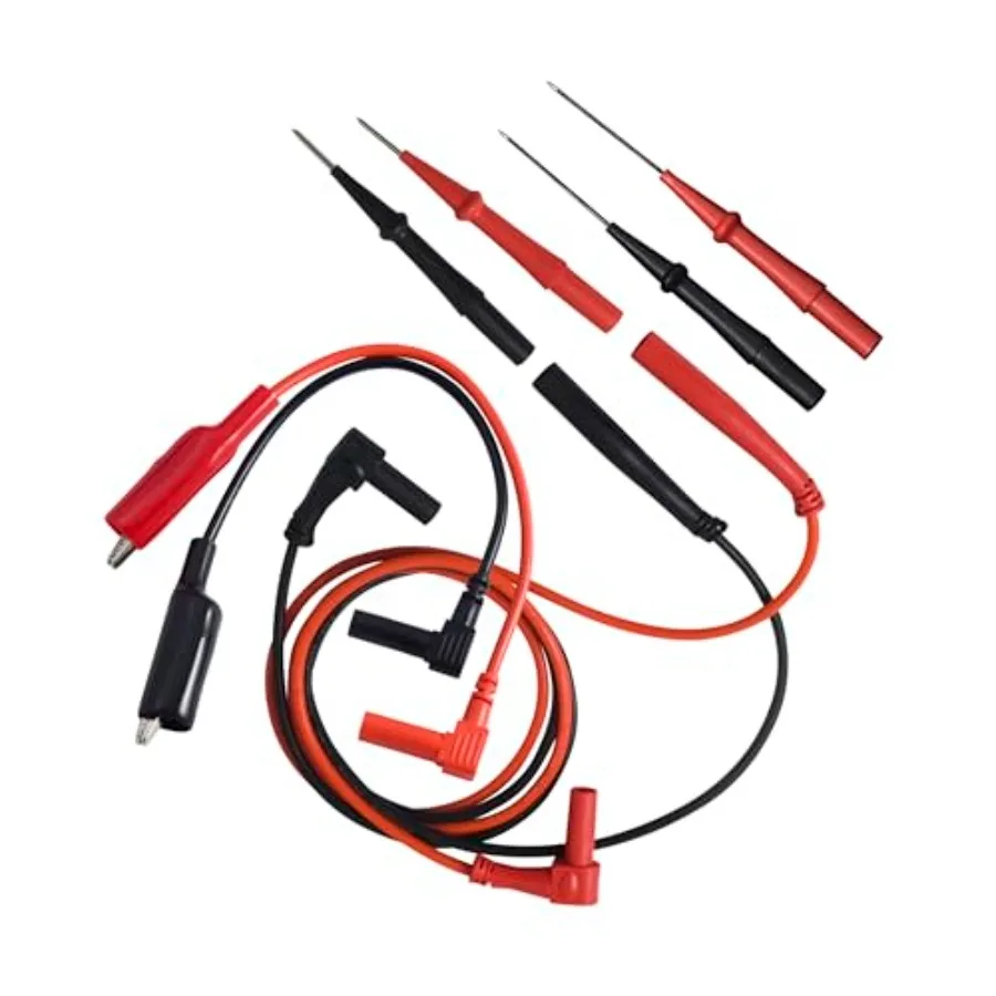 ADK7 Deluxe Silicone Test Lead Kit Professional HVAC/R Multimeter Lead Set with Gold-Plated Tips, Alligator Clip Extensions, an
ADK7 Deluxe Silicone Test Lead Kit Professional HVAC/R Multimeter Lead Set with Gold-Plated Tips, Alligator Clip Extensions, an