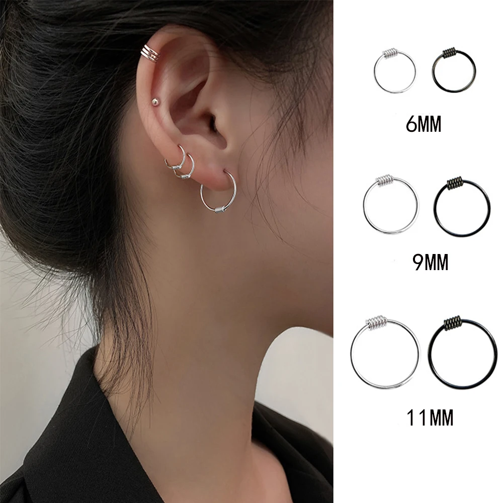 Korean 6mm Men Unisex S925 Silver Trendy Fashion Jewelry Circle Earring Hoop Earrings Ear Bone Ring
Korean 6mm Men Unisex S925 Silver Trendy Fashion Jewelry Circle Earring Hoop Earrings Ear Bone Ring