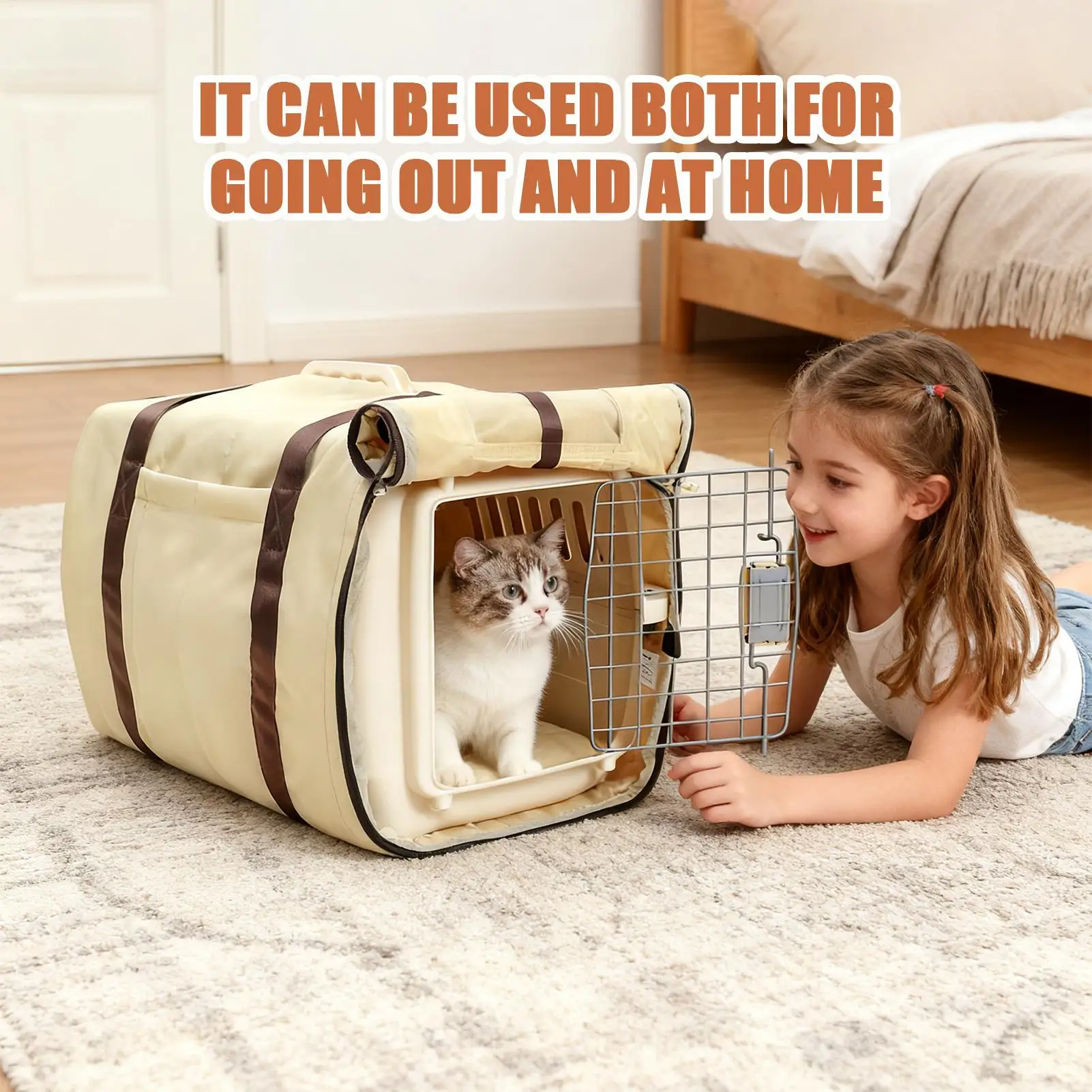 Чехол-переноска для домашних животных, дорожная дышащая сетка, частное успокаивающее средство для самолета, автомобильного ящика, тренировочный питомник для щенков и кошек
Чехол-переноска для домашних животных, дорожная дышащая сетка, частное успокаивающее средство для самолета, автомобильного ящика, тренировочный питомник для щенков и кошек