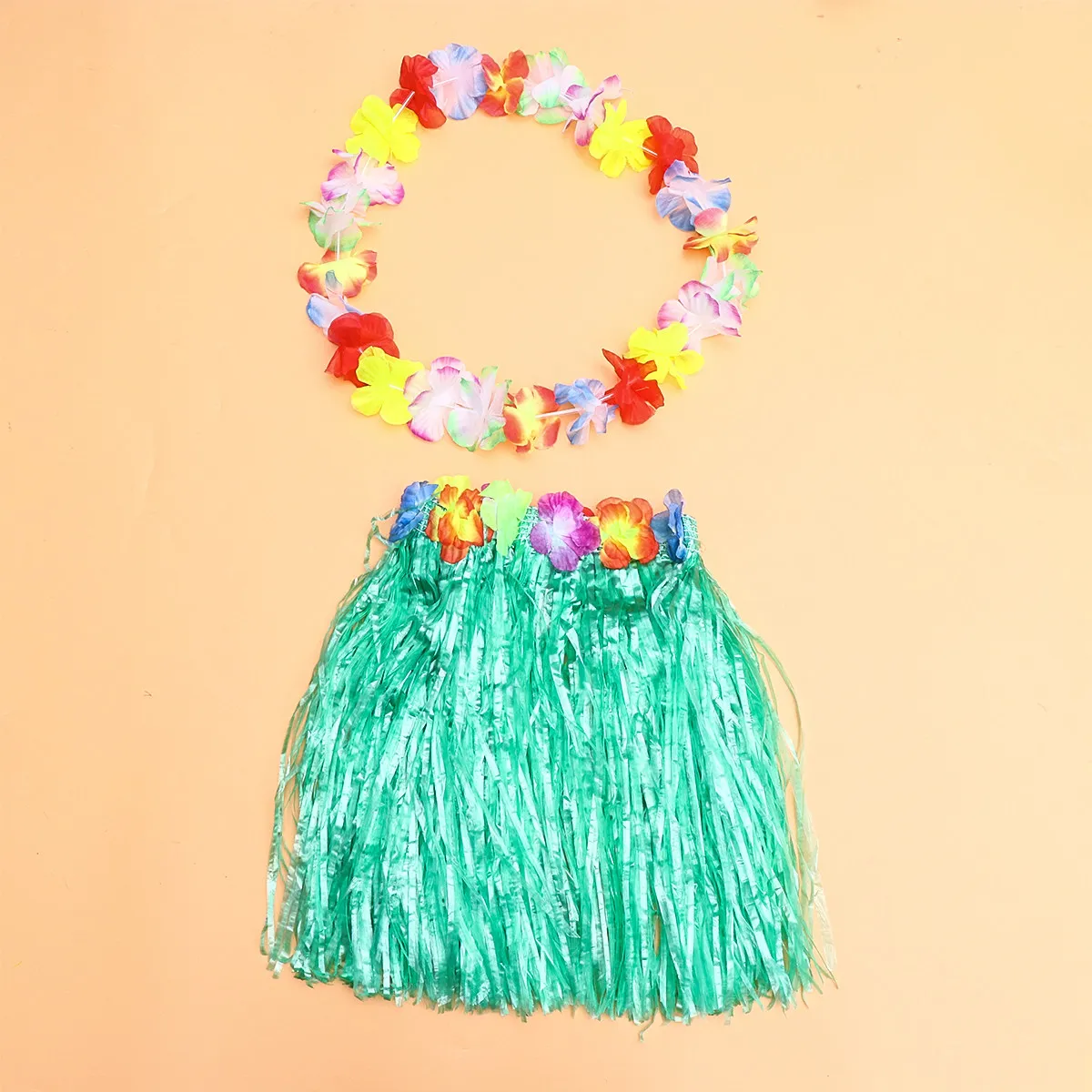 Hawaiian Style Hawaiian Hula Skirt Set Green Simulation Flower Headdress Bracelets Garland Luau Beach Party Supplies
Hawaiian Style Hawaiian Hula Skirt Set Green Simulation Flower Headdress Bracelets Garland Luau Beach Party Supplies