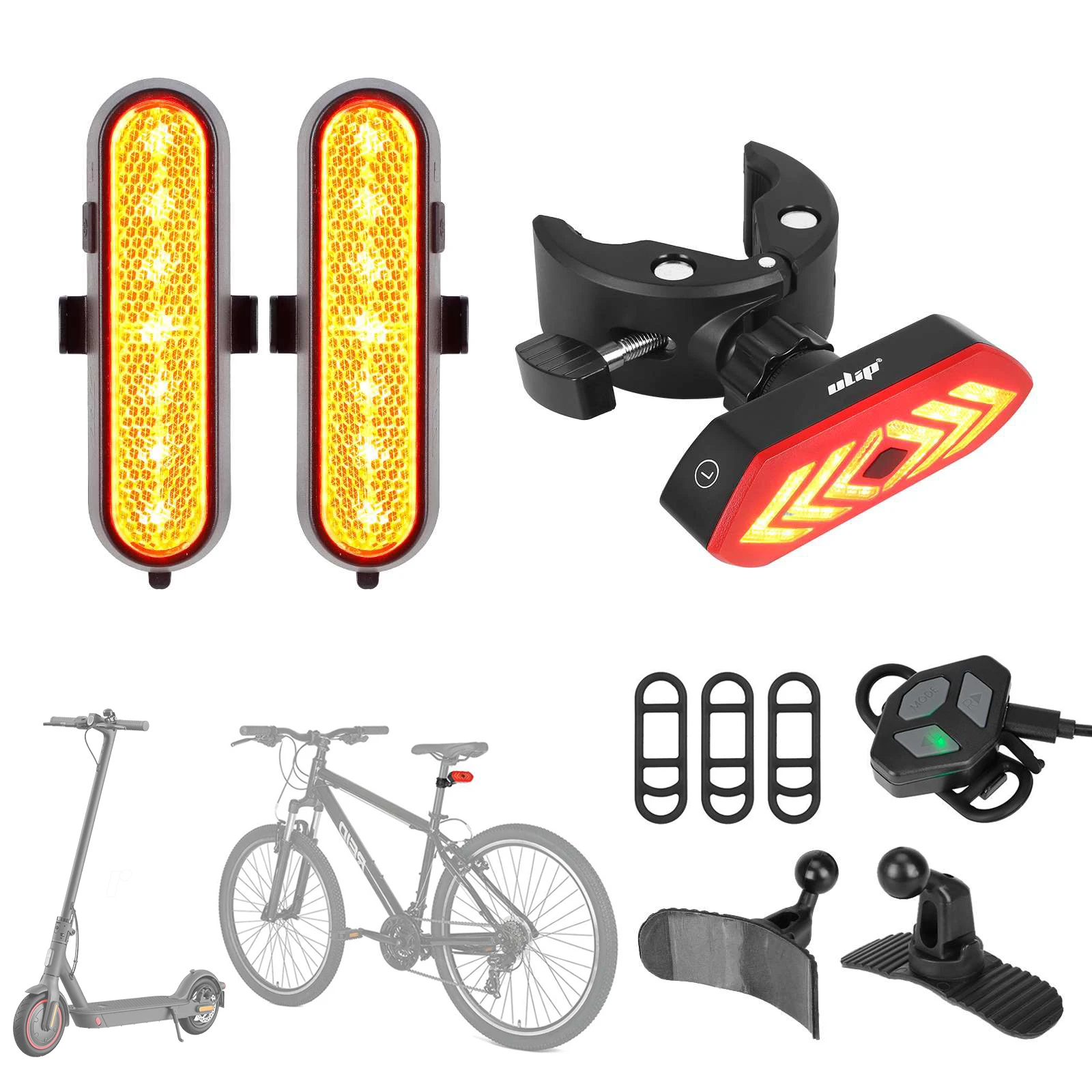 ULIP Versatile Turn Signal Light Set Suitable for Electric Scooter, Bicycles, Electric Vehicles Safety Warning Light Accessories
ULIP Versatile Turn Signal Light Set Suitable for Electric Scooter, Bicycles, Electric Vehicles Safety Warning Light Accessories