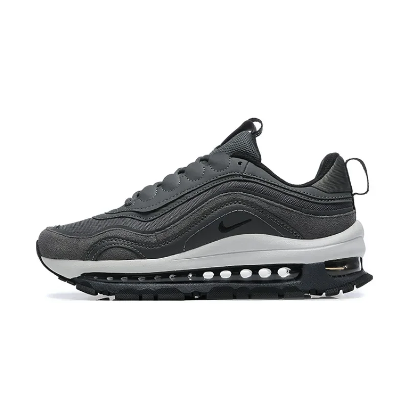 Мужские кроссовки Nike Air Max 97 Futura, на воздушной подушке, амортизирующие, нескользящие, классические кроссовки, серый/белый
Мужские кроссовки Nike Air Max 97 Futura, на воздушной подушке, амортизирующие, нескользящие, классические кроссовки, серый/белый