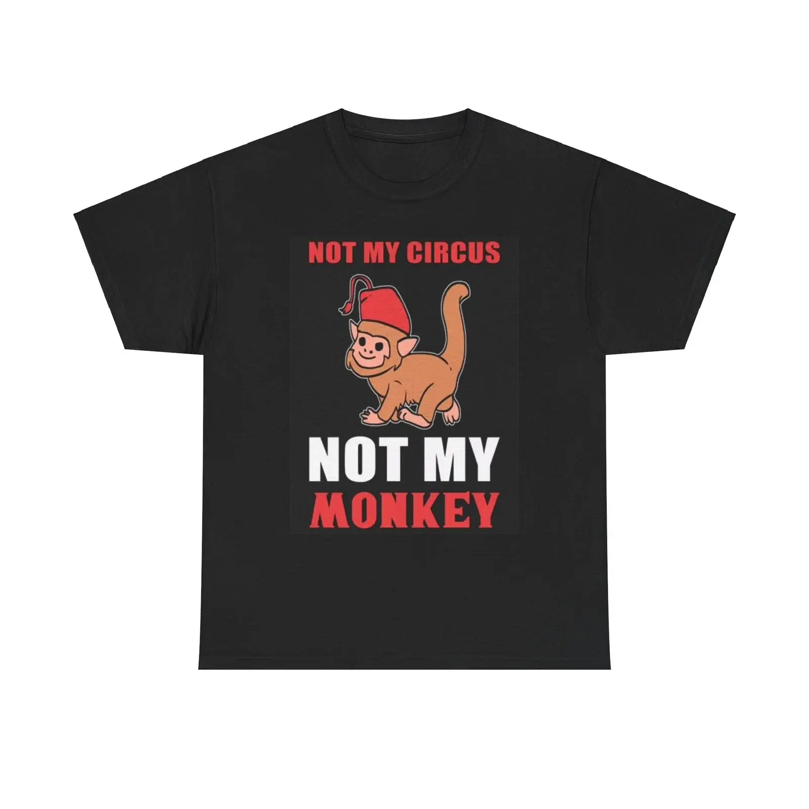 Футболка Not My Circus Monkey, забавная, из плотного хлопка
Футболка Not My Circus Monkey, забавная, из плотного хлопка