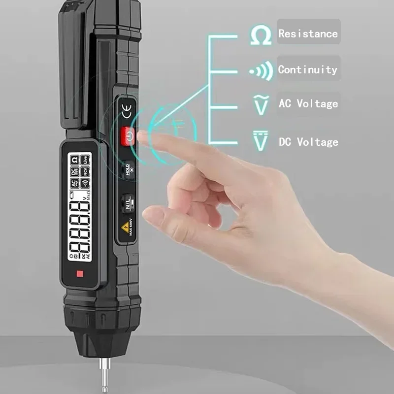 High Precision Digital Pen Type Auto Range Tool for Multimeter, Non Contact Voltage Meter, Resistance, Diode, NCV, Capacitance
High Precision Digital Pen Type Auto Range Tool for Multimeter, Non Contact Voltage Meter, Resistance, Diode, NCV, Capacitance