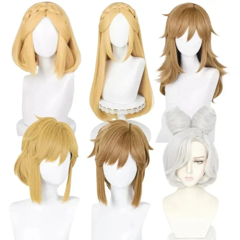 Парик для косплея Game Zelda, ссылка Purah Princess Zelda, золотисто-русый, коричневый, плетеный, термостойкий парик из синтетических волос, бесплатная шапочка для парика
Парик для косплея Game Zelda, ссылка Purah Princess Zelda, золотисто-русый, коричневый, плетеный, термостойкий парик из синтетических волос, бесплатная шапочка для парика