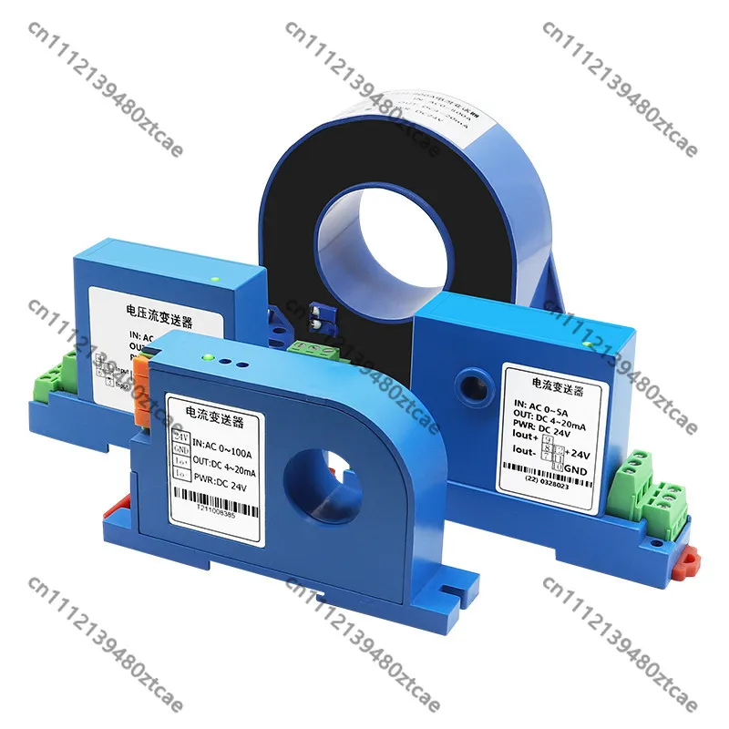 AC DC Current Transmitter Hall Core‑Through Mutual Inductance Sensor 100A to 4‑20mA Single Three Phase Voltage Sensor
AC DC Current Transmitter Hall Core‑Through Mutual Inductance Sensor 100A to 4‑20mA Single Three Phase Voltage Sensor