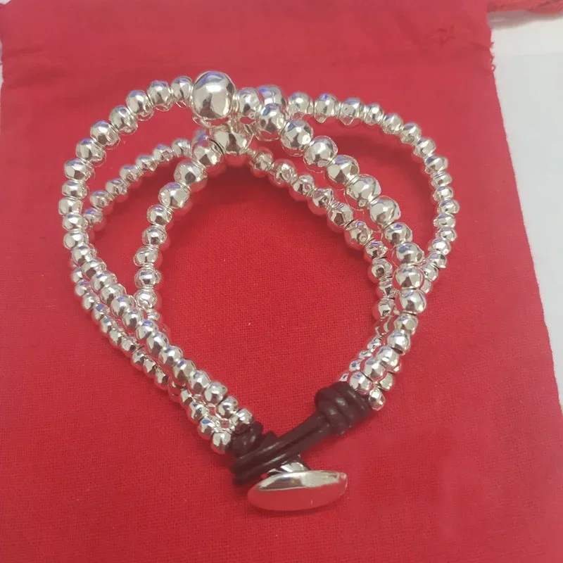 2025 Creative Original Fashion Electroplating 925 Silver Three Chains Charm Beads Bracelet Unique Jewelry Gift
2025 Creative Original Fashion Electroplating 925 Silver Three Chains Charm Beads Bracelet Unique Jewelry Gift
