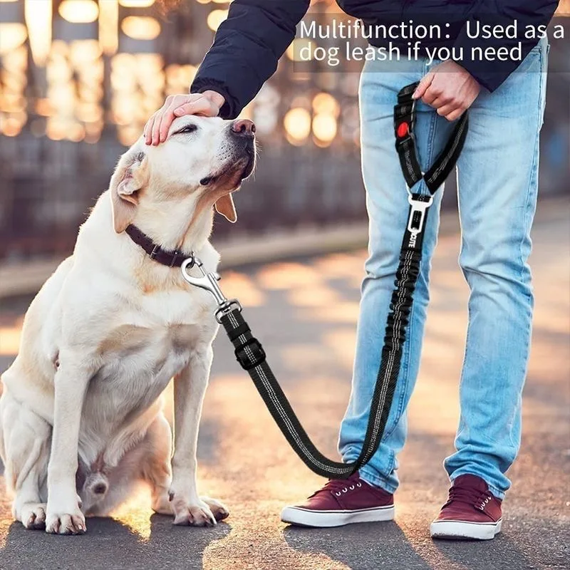 Dog Safety Seat Belt Car Harness Seatbelt Adjustable with Elastic Bungee Buffer 2in1 Pet Leash Restraint Dog Tether Leashes
Dog Safety Seat Belt Car Harness Seatbelt Adjustable with Elastic Bungee Buffer 2in1 Pet Leash Restraint Dog Tether Leashes