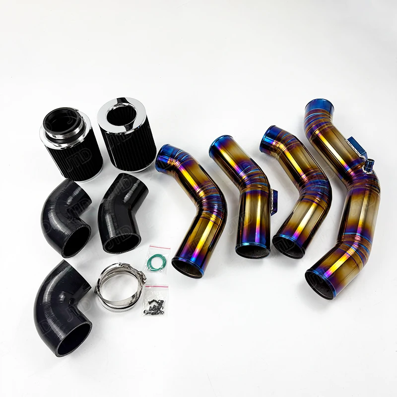 Titanium Burnt Gold Intake Pipe System for S55 Engine F8X M3 M4 Front Mount Intake Pipes
Titanium Burnt Gold Intake Pipe System for S55 Engine F8X M3 M4 Front Mount Intake Pipes