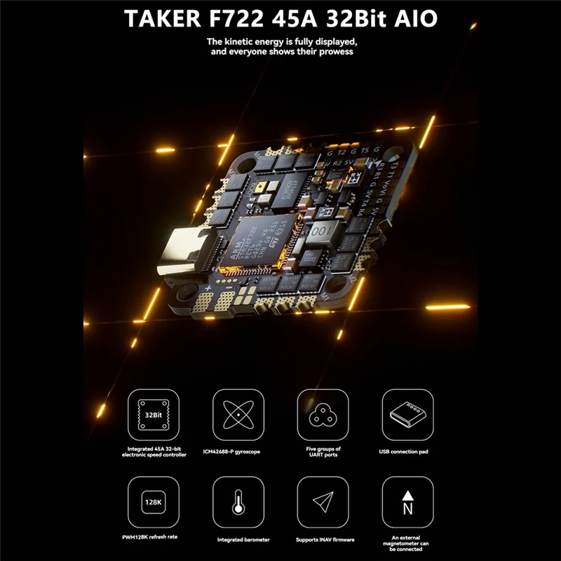【НОВАЯ СПИСОЧКА】F722 45A 32-битный контроллер полета AIO F722 BLS 45A ESC 2-6S Поддержка, прошивка размером 25,5X25,5 мм для RC FPV Drone для
【НОВАЯ СПИСОЧКА】F722 45A 32-битный контроллер полета AIO F722 BLS 45A ESC 2-6S Поддержка, прошивка размером 25,5X25,5 мм для RC FPV Drone для