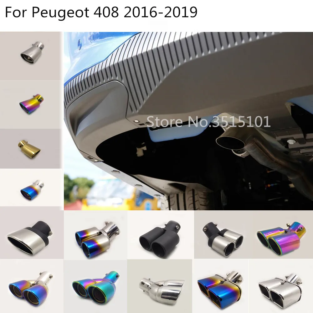 Car Body Styling Rear Back Cover Muffler End Tail Pipe Dedicate Outlet Exhaust For Peugeot 408 2016 2017 2018 2019
Car Body Styling Rear Back Cover Muffler End Tail Pipe Dedicate Outlet Exhaust For Peugeot 408 2016 2017 2018 2019