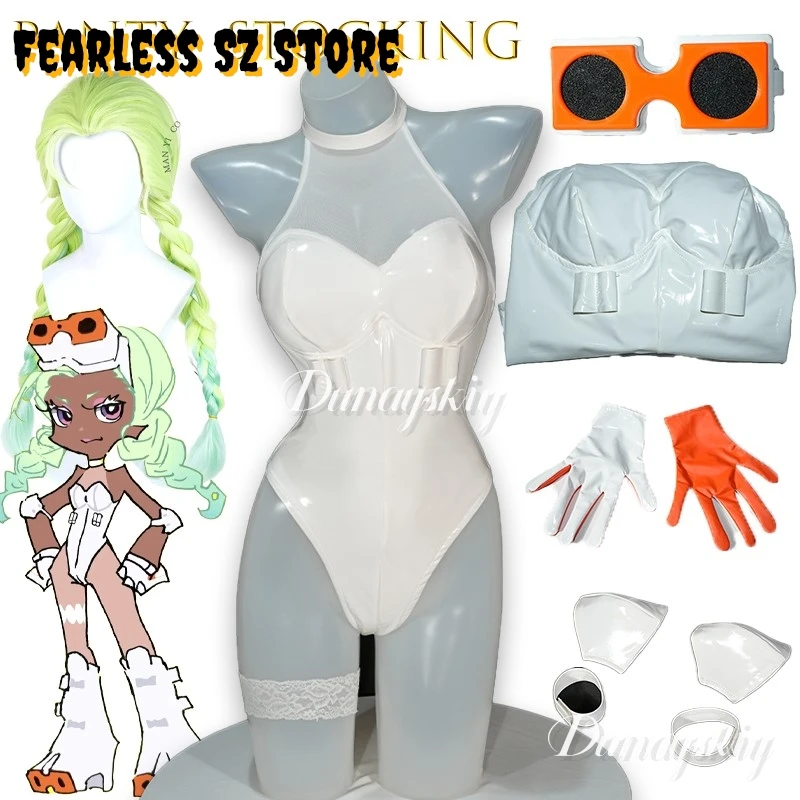 Panty Stocking With Garterbelt Scanty Dark Skin Geek Cosplay Anime disfraz Bodysuit Mesh Seamless Fantasy Sexy Halloween Mujer
Panty Stocking With Garterbelt Scanty Dark Skin Geek Cosplay Anime disfraz Bodysuit Mesh Seamless Fantasy Sexy Halloween Mujer