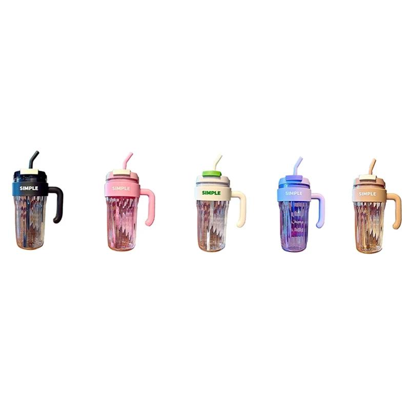Simple Large Capacity Handy Plastic Cup Girl Office Mug Handle Straw Water Cup Couple Drinking Cup-T02C
Simple Large Capacity Handy Plastic Cup Girl Office Mug Handle Straw Water Cup Couple Drinking Cup-T02C
