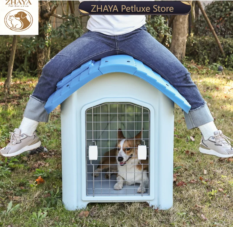 ZHAYA Plastic Dog House with Skylight Outdoor Waterproof Pet Kennel for Small Large Dogs Patio Shelter with Ventilation
ZHAYA Plastic Dog House with Skylight Outdoor Waterproof Pet Kennel for Small Large Dogs Patio Shelter with Ventilation