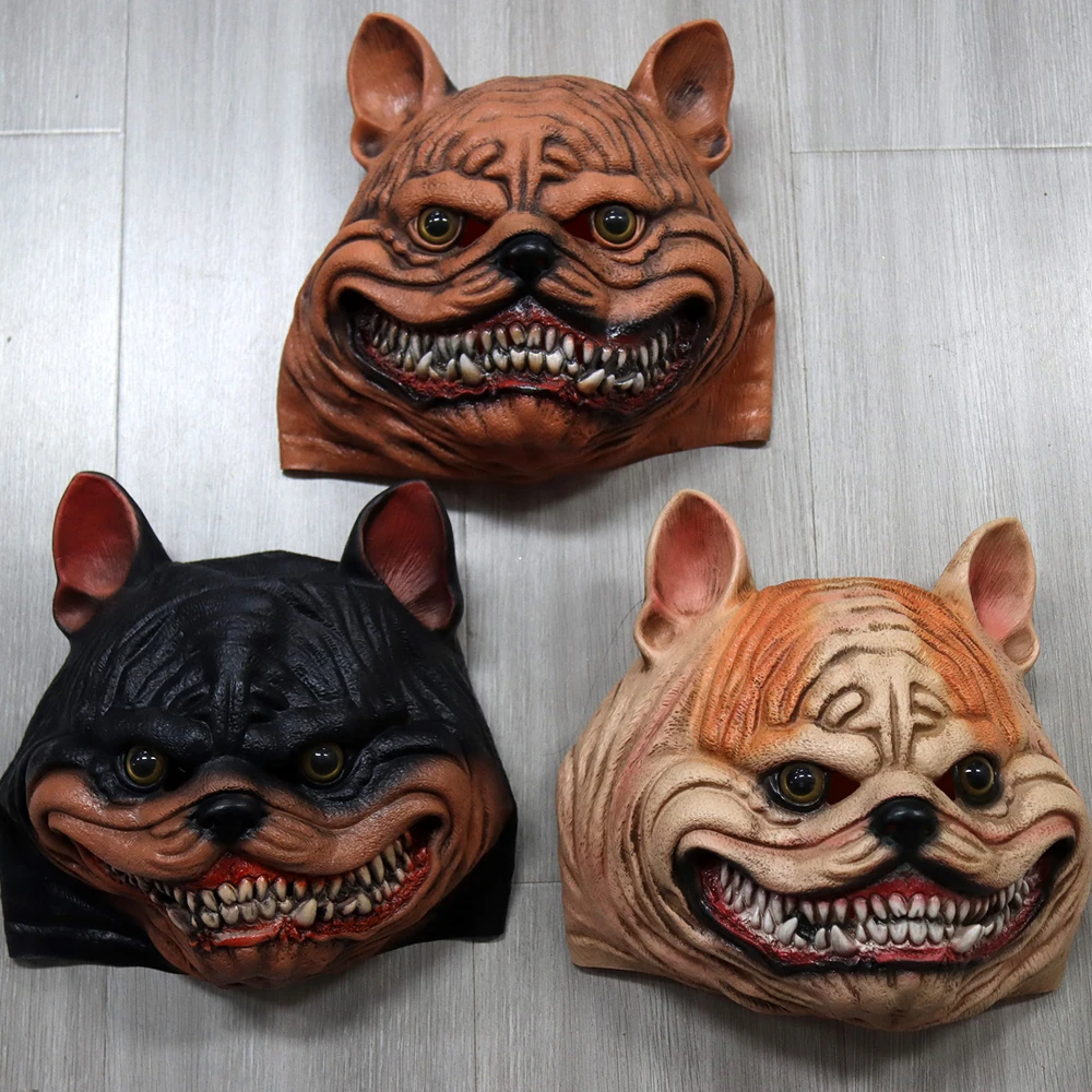 Cartoon Bulldog Mask Cosplay Funny Animal Dogs Latex Helmet Halloween Carnival Dress Up Dress Up Party Costume Props
Cartoon Bulldog Mask Cosplay Funny Animal Dogs Latex Helmet Halloween Carnival Dress Up Dress Up Party Costume Props