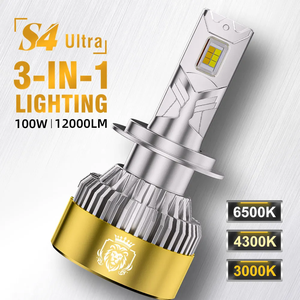 NAOEVO S4 Ultra H4 H7 H11 Canbus LED Headlight HB3 9005 HB4 9006 HIR2 9012 ALL Comes With 3-Color Light And Flashing Function
NAOEVO S4 Ultra H4 H7 H11 Canbus LED Headlight HB3 9005 HB4 9006 HIR2 9012 ALL Comes With 3-Color Light And Flashing Function
