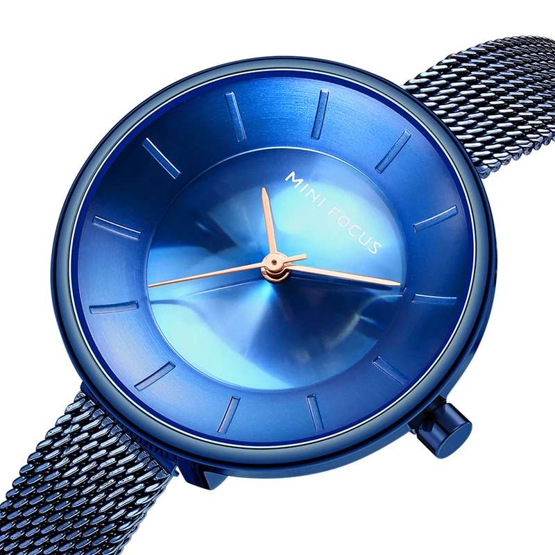MINI FOCUS MF0331L Original Fashion Watch Luxury Blue Mesh Stainless Steel Band Waterproof Women Quartz Watches
MINI FOCUS MF0331L Original Fashion Watch Luxury Blue Mesh Stainless Steel Band Waterproof Women Quartz Watches