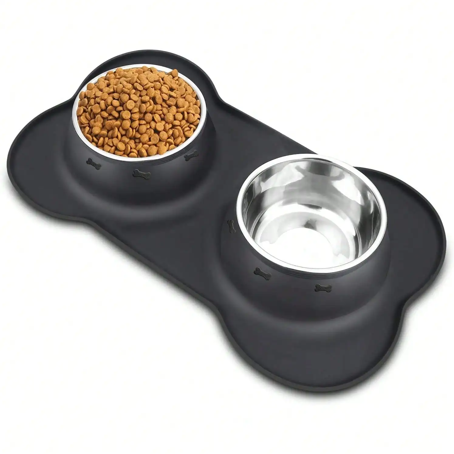 Dog Food Bowls Stainless Steel & Water Dish With No-Spill And Non-Skid, Feeder Bowls With Dog Food Dish For Small Medium Large Size,Dogs,Cats,Puppy Pets, Black, 12oz LRJA
Dog Food Bowls Stainless Steel & Water Dish With No-Spill And Non-Skid, Feeder Bowls With Dog Food Dish For Small Medium Large Size,Dogs,Cats,Puppy Pets, Black, 12oz LRJA