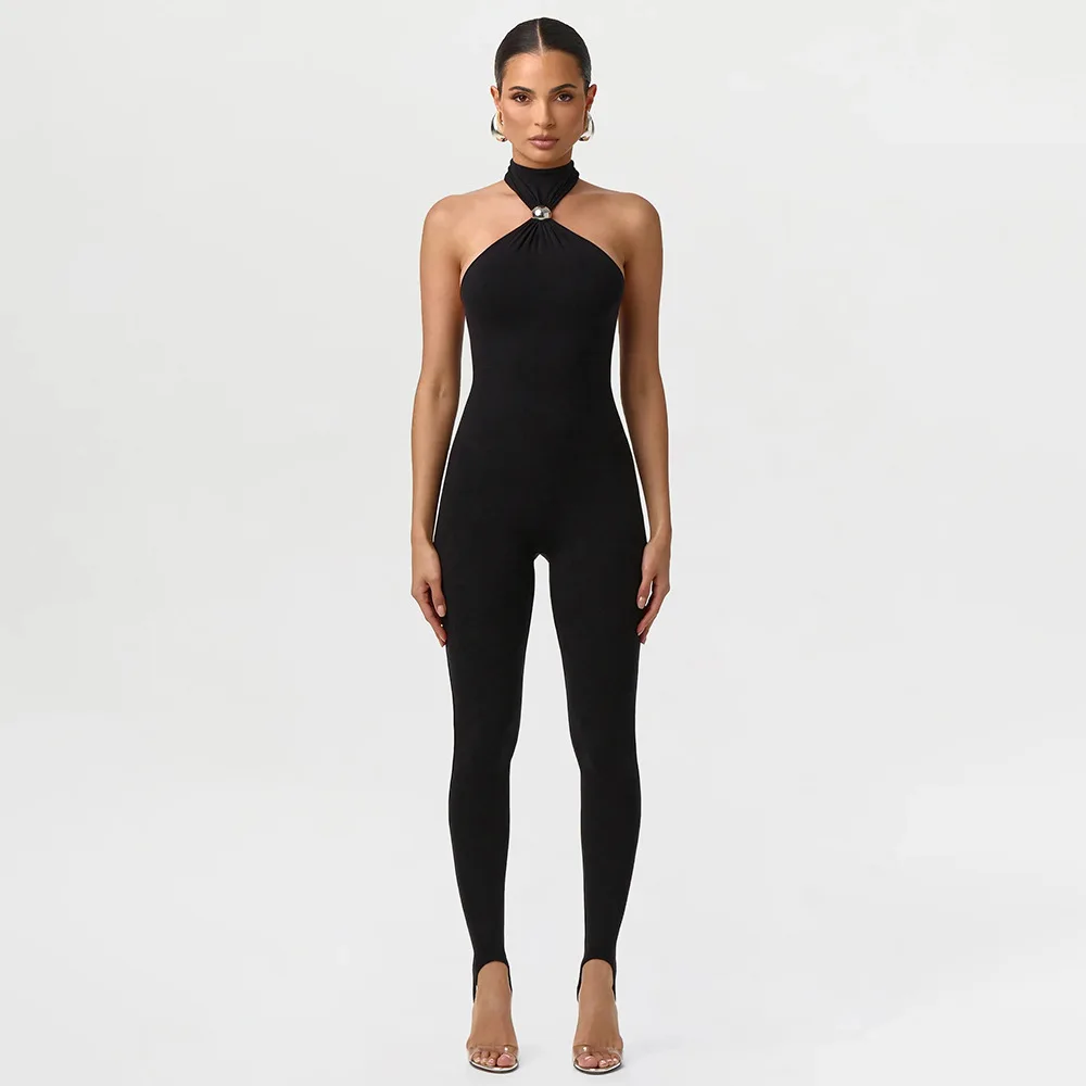 Women Y2K Metal Buckle Knot Halter Backless Skinny Jumpsuits Fashion Sexy Sleeveless Sport Leggings Peach Hip Slim Overalls
Women Y2K Metal Buckle Knot Halter Backless Skinny Jumpsuits Fashion Sexy Sleeveless Sport Leggings Peach Hip Slim Overalls