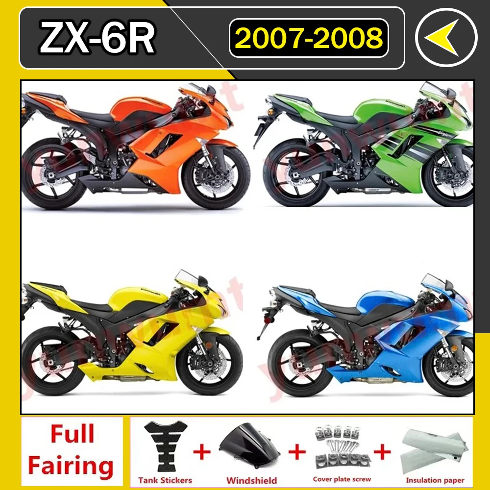 4Gifts New ABS Motorcycle Fairings Kit Fit For KAWASAKI ZX-6R 07 08 ZX6R 2007 2008 Bodywork Set Black
4Gifts New ABS Motorcycle Fairings Kit Fit For KAWASAKI ZX-6R 07 08 ZX6R 2007 2008 Bodywork Set Black