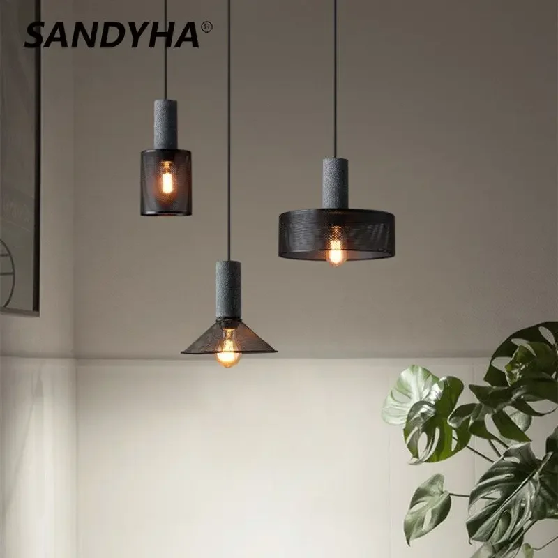 SANDYHA Creative Retro Industrial Small Chandelier LED Pendant Light Single Head Hanging Lamp for Bedroom Dining Room Home Decor
SANDYHA Creative Retro Industrial Small Chandelier LED Pendant Light Single Head Hanging Lamp for Bedroom Dining Room Home Decor