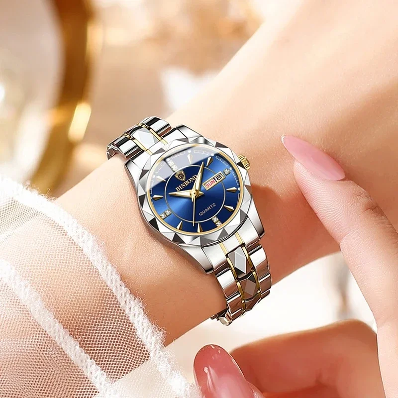 BINBOND 5552 Brand Watch Fashion Sports Women's Watch Waterproof Night Light Date Quartz Watch Fashion Sports Women's Clock
BINBOND 5552 Brand Watch Fashion Sports Women's Watch Waterproof Night Light Date Quartz Watch Fashion Sports Women's Clock