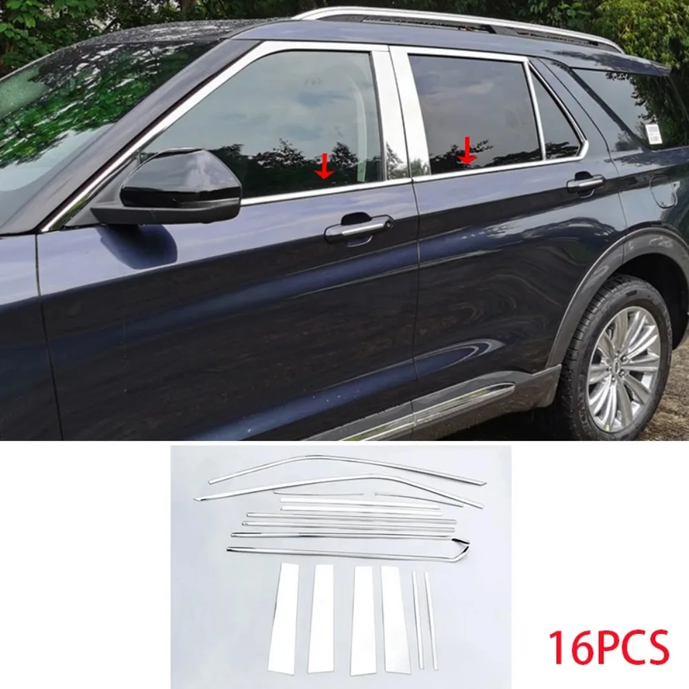Car Accessories For Ford Explorer 2020-2023 Stainless Steel Chrome Exterior Window BC Pillar Molding Strip Sill Side Cover Trim
Car Accessories For Ford Explorer 2020-2023 Stainless Steel Chrome Exterior Window BC Pillar Molding Strip Sill Side Cover Trim
