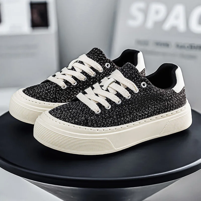 Trend Black Men's Summer Sneakers Comfortable Breathable Platform Sneakers For Men Skateboard Shoes Non-slip Casual Sports Shoes
Trend Black Men's Summer Sneakers Comfortable Breathable Platform Sneakers For Men Skateboard Shoes Non-slip Casual Sports Shoes