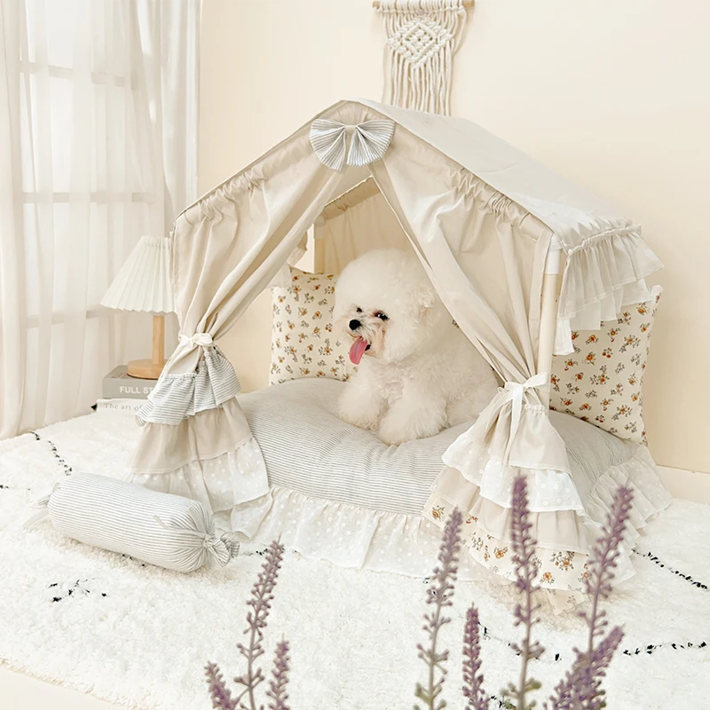Korean Princess Style Pet Bed Luxury Dog House for Poodles & Bichons Washable Cat Tent All-Season Sleeping Mat Elegant Pet Sofa
Korean Princess Style Pet Bed Luxury Dog House for Poodles & Bichons Washable Cat Tent All-Season Sleeping Mat Elegant Pet Sofa