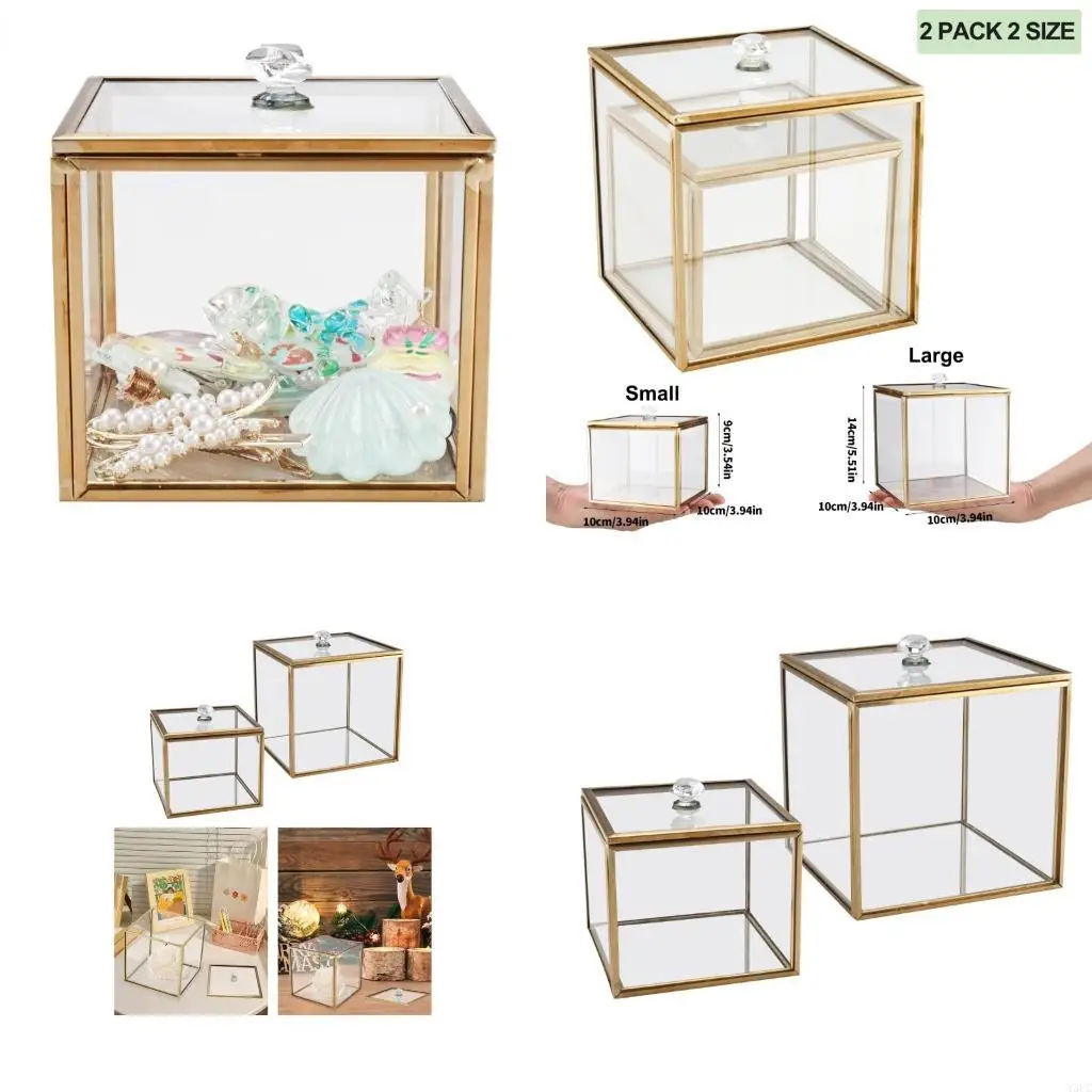 Декоративные прозрачные стеклянные тампоны-органайзеры с герметичной крышкой, пыленепроницаемый футляр для ювелирных изделий и
Декоративные прозрачные стеклянные тампоны-органайзеры с герметичной крышкой, пыленепроницаемый футляр для ювелирных изделий и