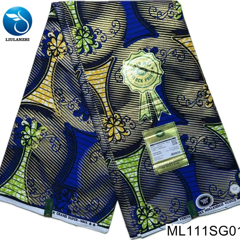 Nigeria Cotton 100% Multi-color Super Gold Batik Print Fashion African Cloth Party Dress ML111SG01
Nigeria Cotton 100% Multi-color Super Gold Batik Print Fashion African Cloth Party Dress ML111SG01