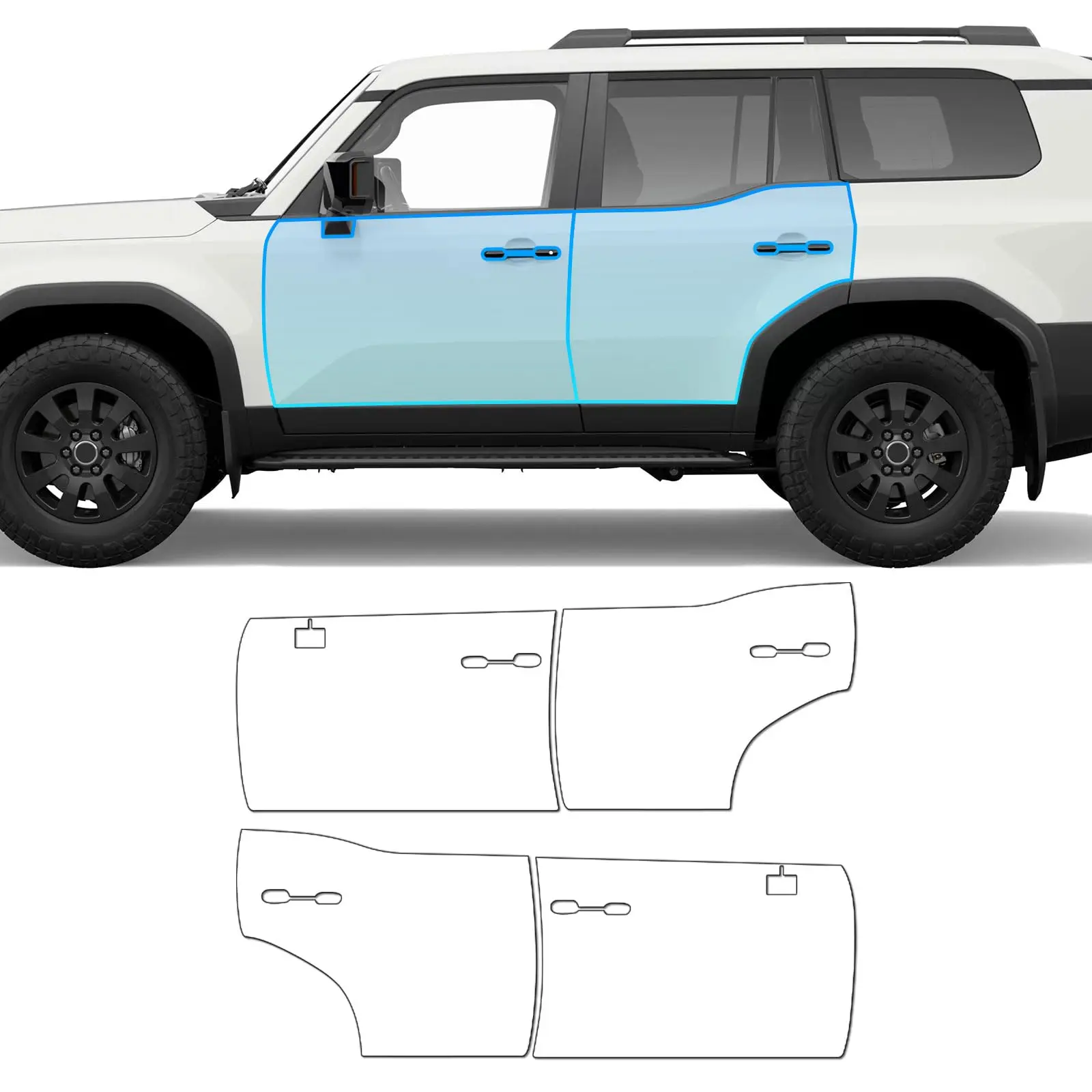 Пленка PPF 8.5 Mil, предварительно вырезанная, для Toyota Land Cruiser LC250 2024-UP, прозрачная защитная пленка из ТПУ, устойчивая к царапинам, аксессуары для экстерьера
Пленка PPF 8.5 Mil, предварительно вырезанная, для Toyota Land Cruiser LC250 2024-UP, прозрачная защитная пленка из ТПУ, устойчивая к царапинам, аксессуары для экстерьера