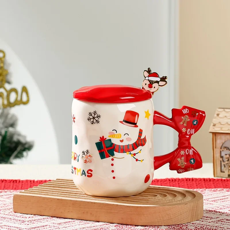 Christmas Creative Gift Ceramic Coffee Cup with Lid Cute Couple Gift Office Hot Water Mug m
Christmas Creative Gift Ceramic Coffee Cup with Lid Cute Couple Gift Office Hot Water Mug m