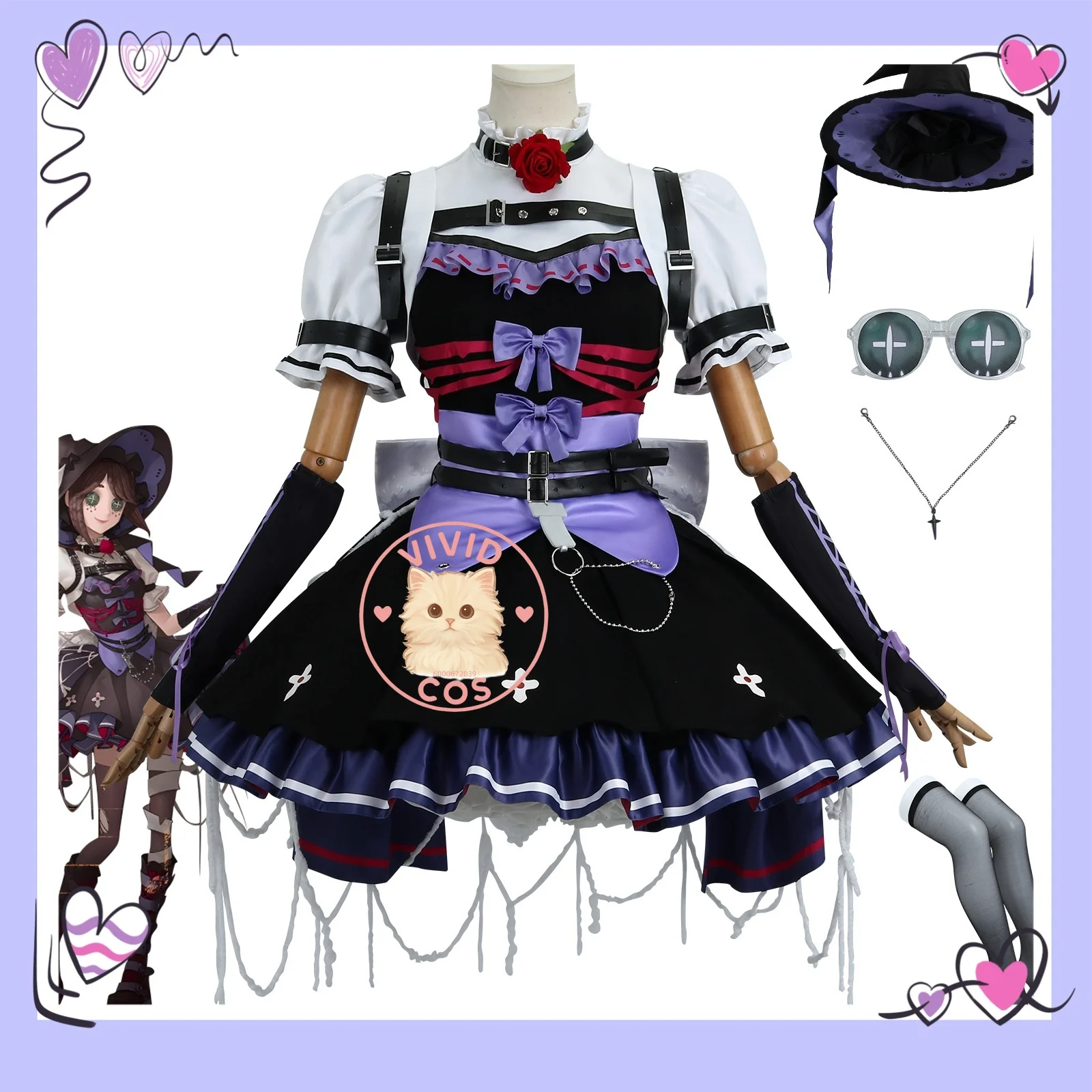 Identity V Gardener Japanese Server Cosplay Costume Concert Festival Role-playing As Game Characters with Identical Outfit Black
Identity V Gardener Japanese Server Cosplay Costume Concert Festival Role-playing As Game Characters with Identical Outfit Black
