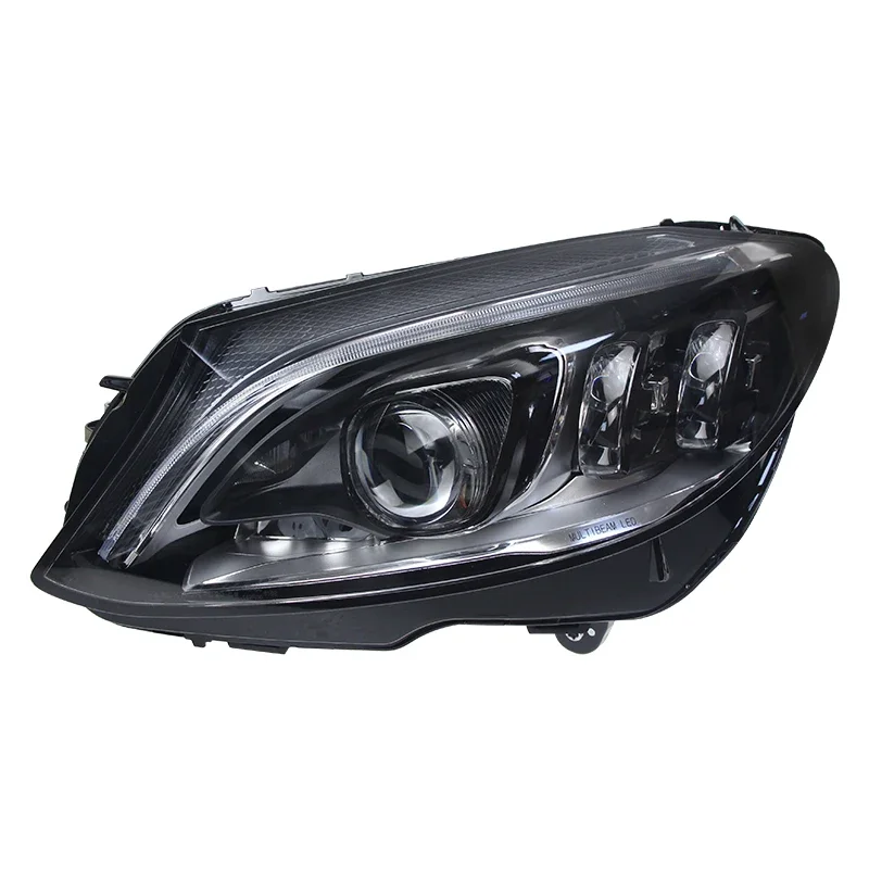 Автомобильные светодиодные фары в сборе для Benz W205 C63 C180 C260 2015-2021 гг., автоматические противотуманные фары DRL, стоп-сигналы поворота Plug and Play
Автомобильные светодиодные фары в сборе для Benz W205 C63 C180 C260 2015-2021 гг., автоматические противотуманные фары DRL, стоп-сигналы поворота Plug and Play