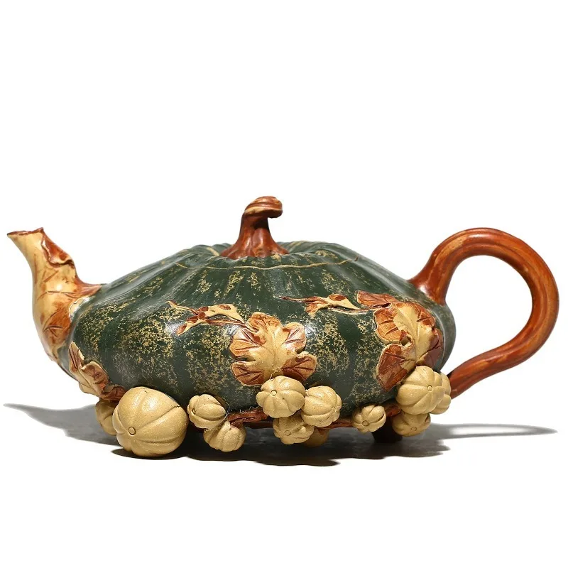 Duozi Duofu pumpkin pot, high-end tea set, teapot, flower utensils, mud household gifts
Duozi Duofu pumpkin pot, high-end tea set, teapot, flower utensils, mud household gifts