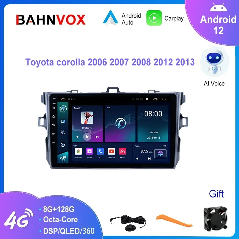 9" Android 12.0 Car Radio for Toyota Corolla 2006-2013 Multimedia Video Player Navigation GPS Stereo Head Unit Carplay 4G 2din
9" Android 12.0 Car Radio for Toyota Corolla 2006-2013 Multimedia Video Player Navigation GPS Stereo Head Unit Carplay 4G 2din