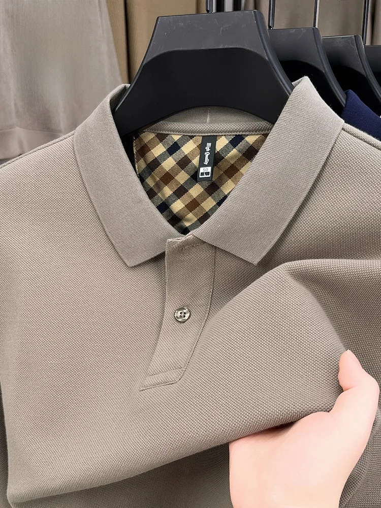 100% хлопковая мужская модная футболка с длинным рукавом и воротником, красная, для осени и зимы, деловая повседневная одежда
100% хлопковая мужская модная футболка с длинным рукавом и воротником, красная, для осени и зимы, деловая повседневная одежда