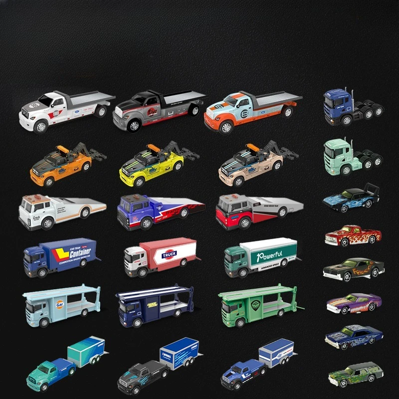 Scale 1:64 Alloy Trailer Models Diecast Metal Transport Vehicle Rescue Engineering Vehicles Movable Joint Sliding
Scale 1:64 Alloy Trailer Models Diecast Metal Transport Vehicle Rescue Engineering Vehicles Movable Joint Sliding