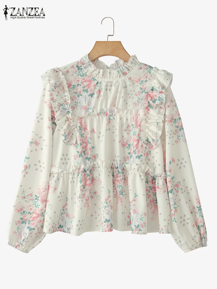 ZANZEA Bohemian Versatile Blouses Casual Loose Spring Summer Floral Print Women Blusas Mujer Ruffle Trim Long Sleeve Tiered Tops
ZANZEA Bohemian Versatile Blouses Casual Loose Spring Summer Floral Print Women Blusas Mujer Ruffle Trim Long Sleeve Tiered Tops