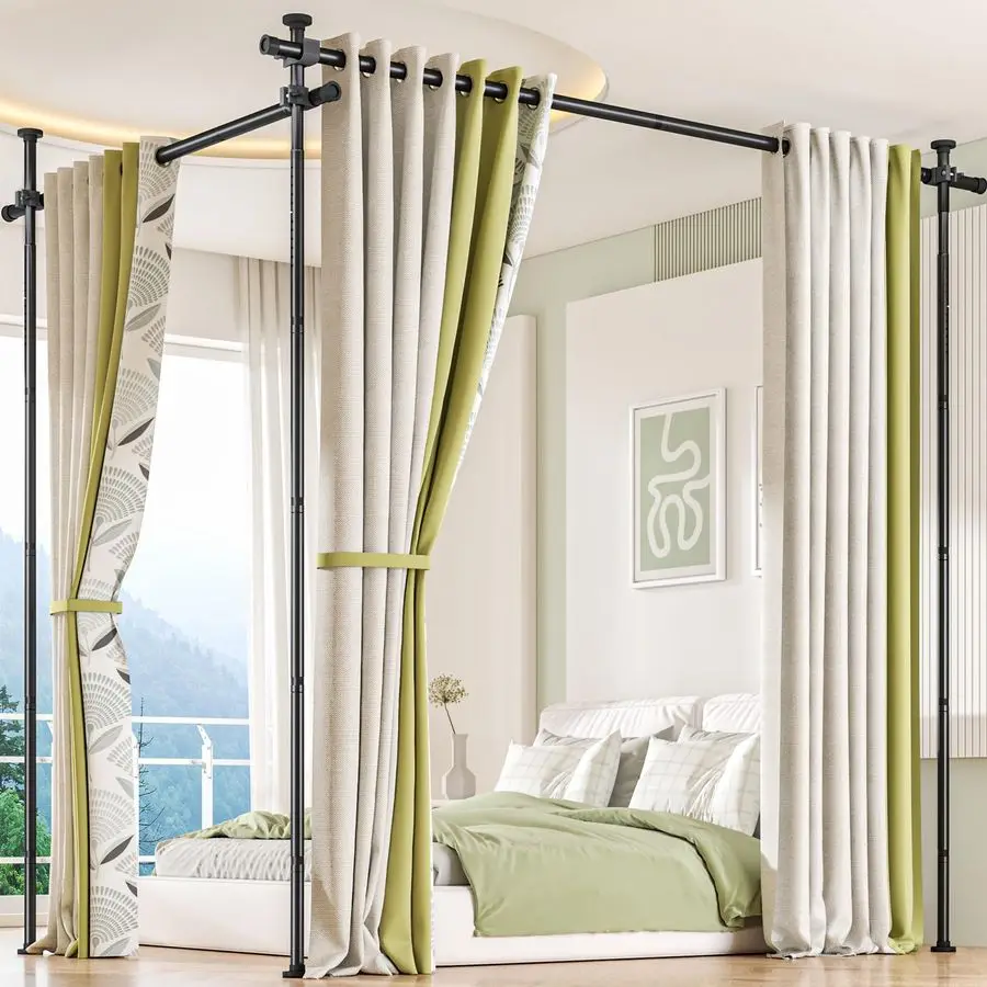 Divider Curtain Rod, No Drilling Tension Rod for Room Separation, Adjustable 410ftH 30147W Heavy Duty Floor to Ceiling Wall Divi
Divider Curtain Rod, No Drilling Tension Rod for Room Separation, Adjustable 410ftH 30147W Heavy Duty Floor to Ceiling Wall Divi