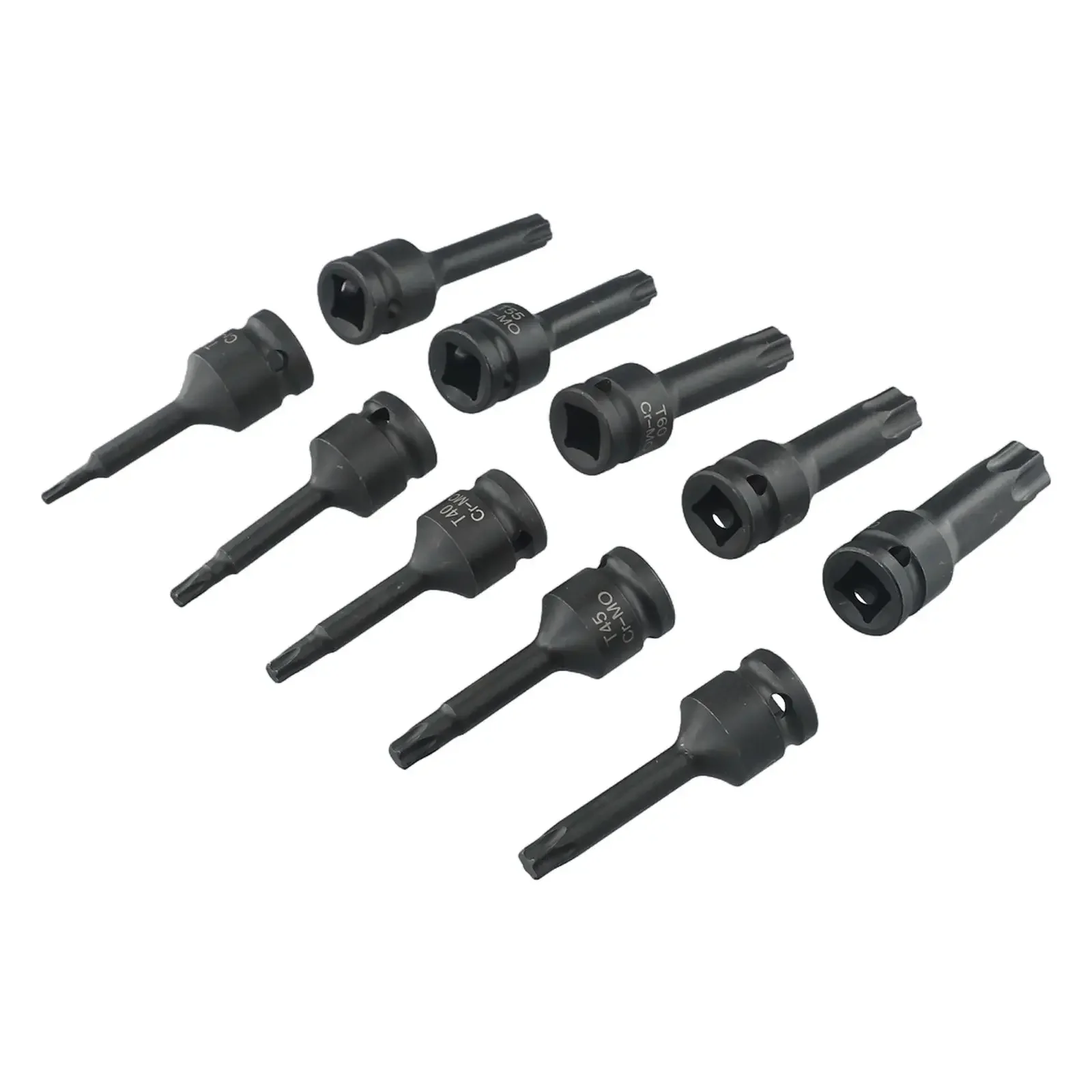 12 Inch Drive Socket Set 10pcs For Torx Star Bits for T20 T80 for Automotive Repair Chrome Steel for Durability
12 Inch Drive Socket Set 10pcs For Torx Star Bits for T20 T80 for Automotive Repair Chrome Steel for Durability