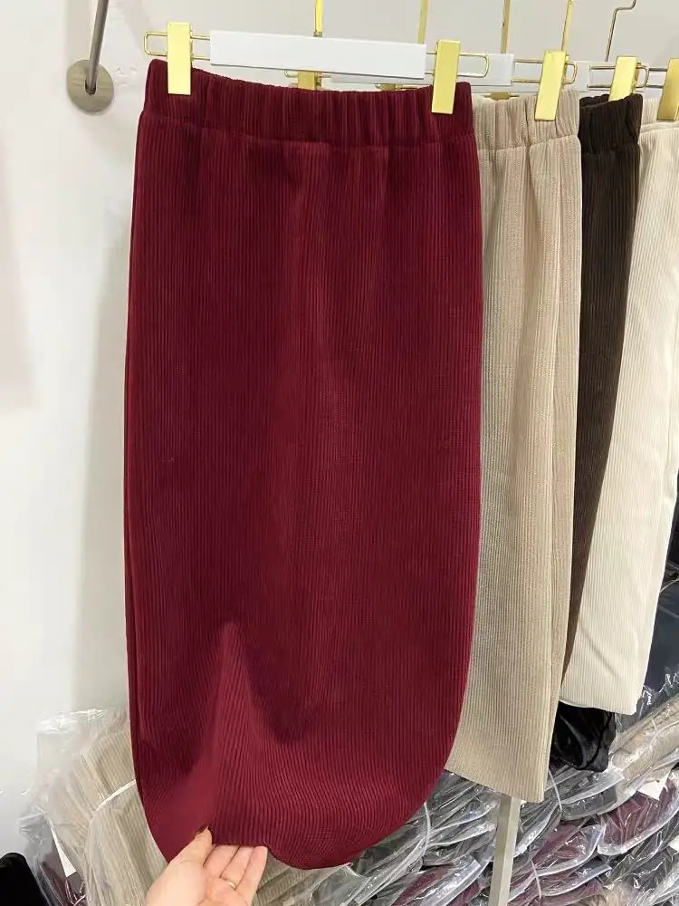 plus Size Elastic High Waist Slimming A-Line Midi Skirt for Women Spring Autumn Loose Fit with Slit Korean Style Commute
plus Size Elastic High Waist Slimming A-Line Midi Skirt for Women Spring Autumn Loose Fit with Slit Korean Style Commute