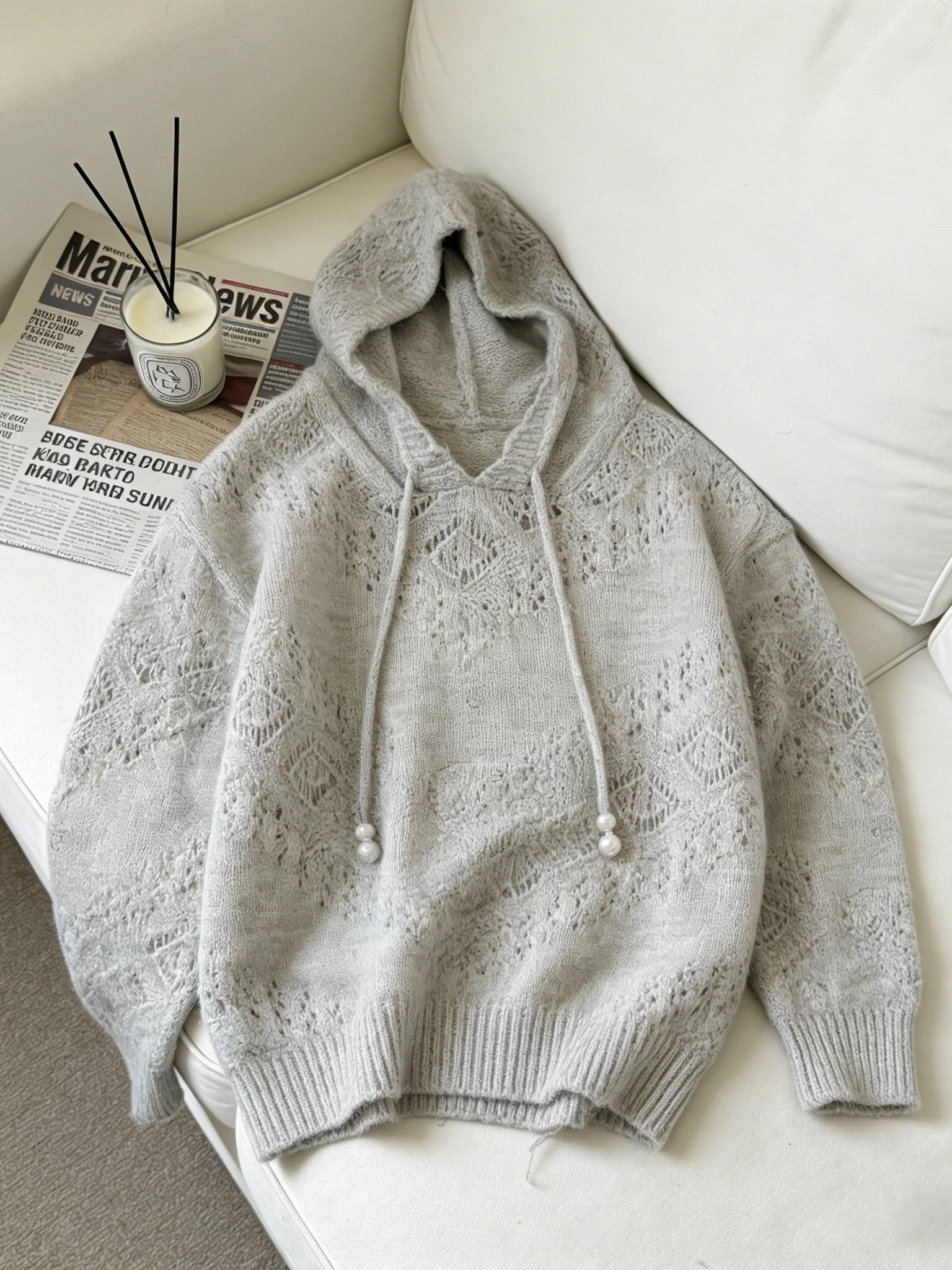 Unique Large Size Spring 2026 Women's Knitted Hollow out Fashionable Hoodie Versatile Casual Long Sleeve Commute Style Top
Unique Large Size Spring 2026 Women's Knitted Hollow out Fashionable Hoodie Versatile Casual Long Sleeve Commute Style Top