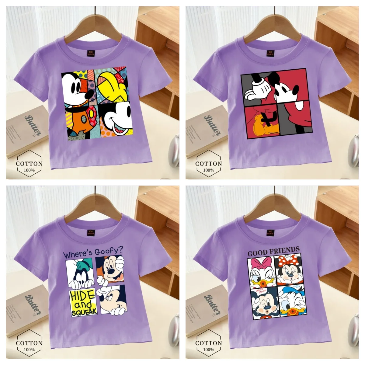 Disney Teen 100% Cotton T-shirt Kids Cartoon Mickey Minnie Comfortable Casual Mickey Mouse Neck T-shirt Boys Girls Short Sleeve
Disney Teen 100% Cotton T-shirt Kids Cartoon Mickey Minnie Comfortable Casual Mickey Mouse Neck T-shirt Boys Girls Short Sleeve