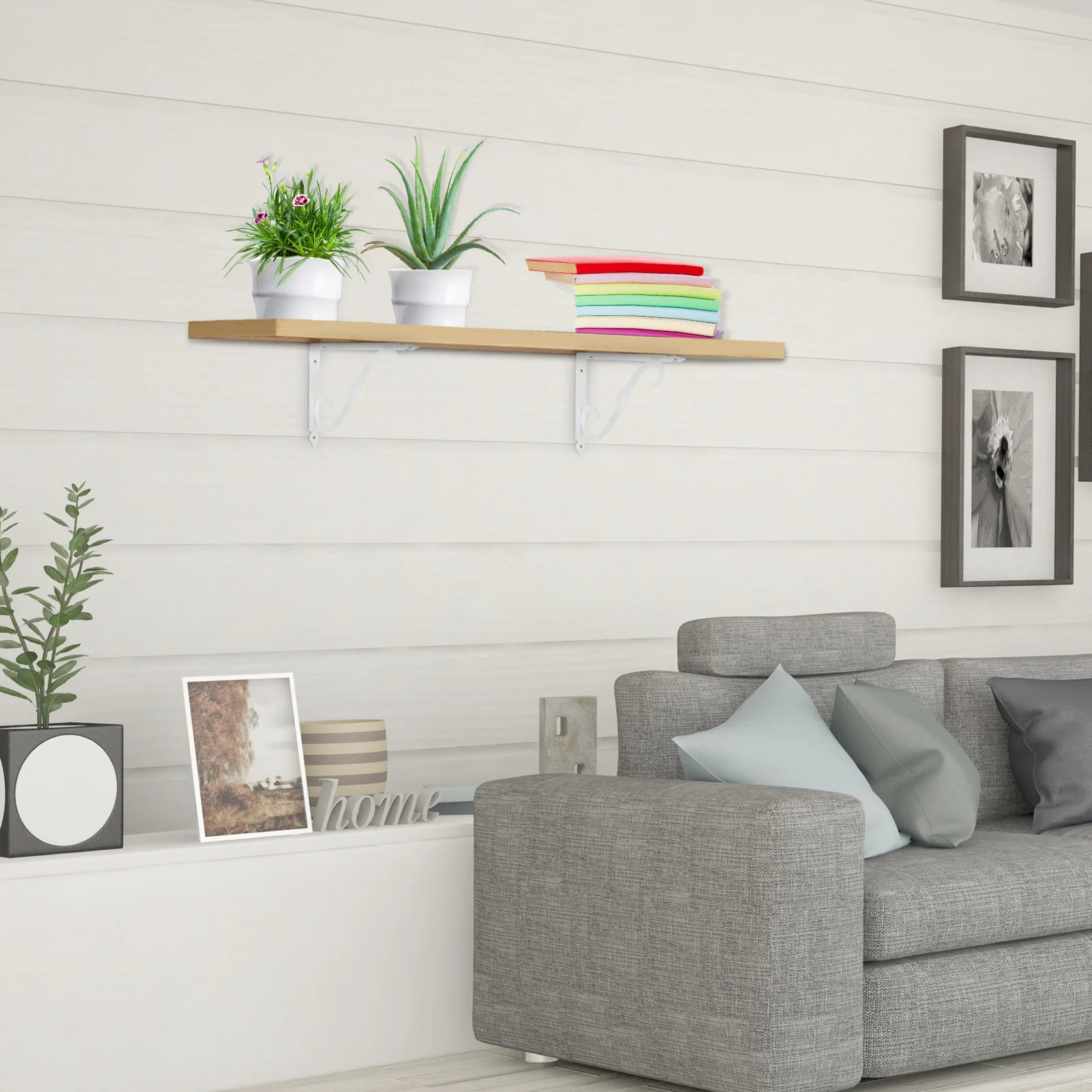 1Set Wall-Mounted Bookshelf Brackets White Waterproof Iron Shelf Holder Storage Shelf Carrier Bookshelf Brackets
1Set Wall-Mounted Bookshelf Brackets White Waterproof Iron Shelf Holder Storage Shelf Carrier Bookshelf Brackets